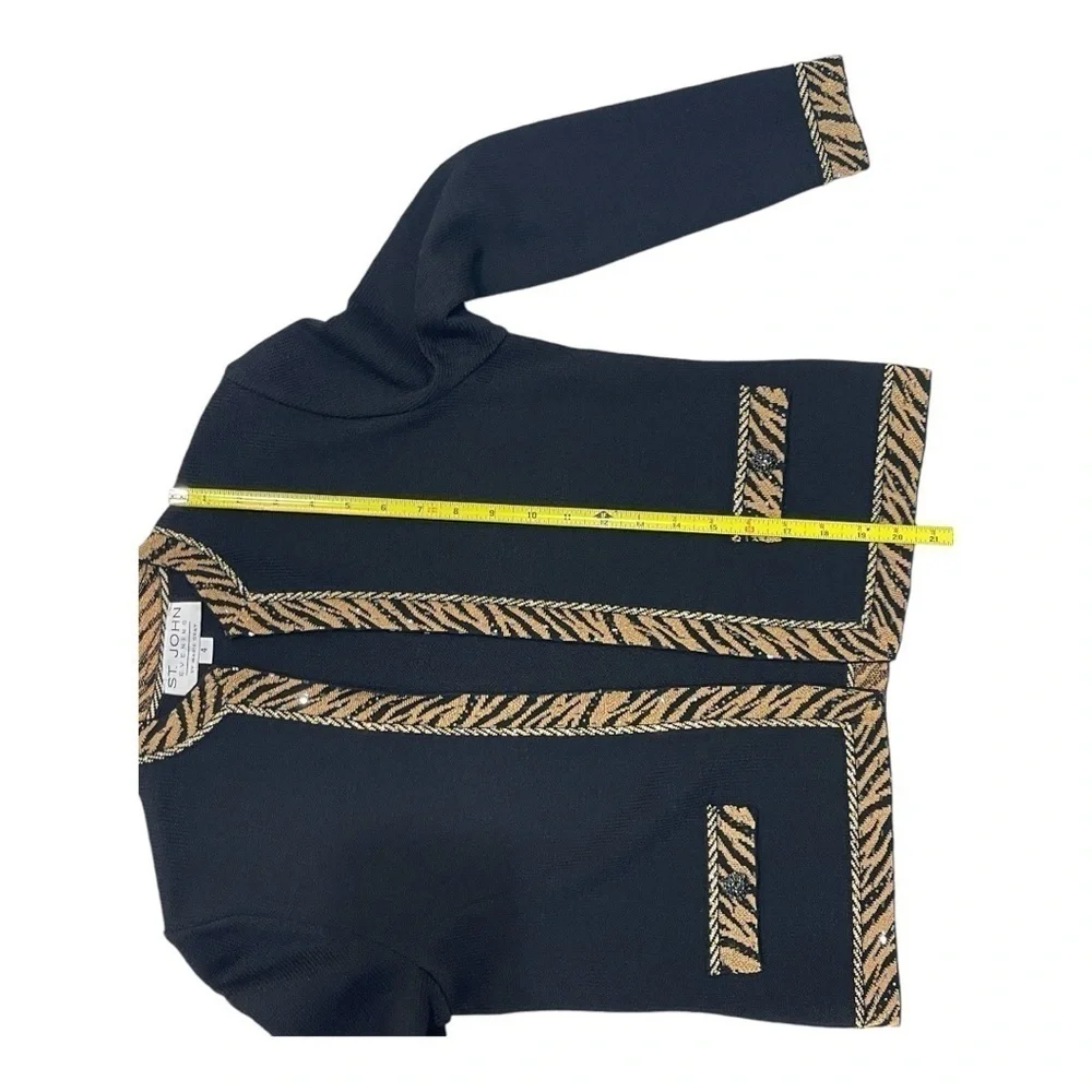 St.John Evening by Marie Gray, Gold and Black Jacket Women’s size 4 - Picture 13 of 13